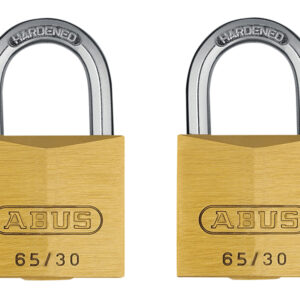 65/30mm Brass Padlock Twin Carded