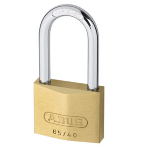 65/40mm Brass Padlock 40mm Long Shackle Carded