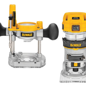 D26204K 1/4in Premium Plunge & Fixed Base Combi Router 900W 240V